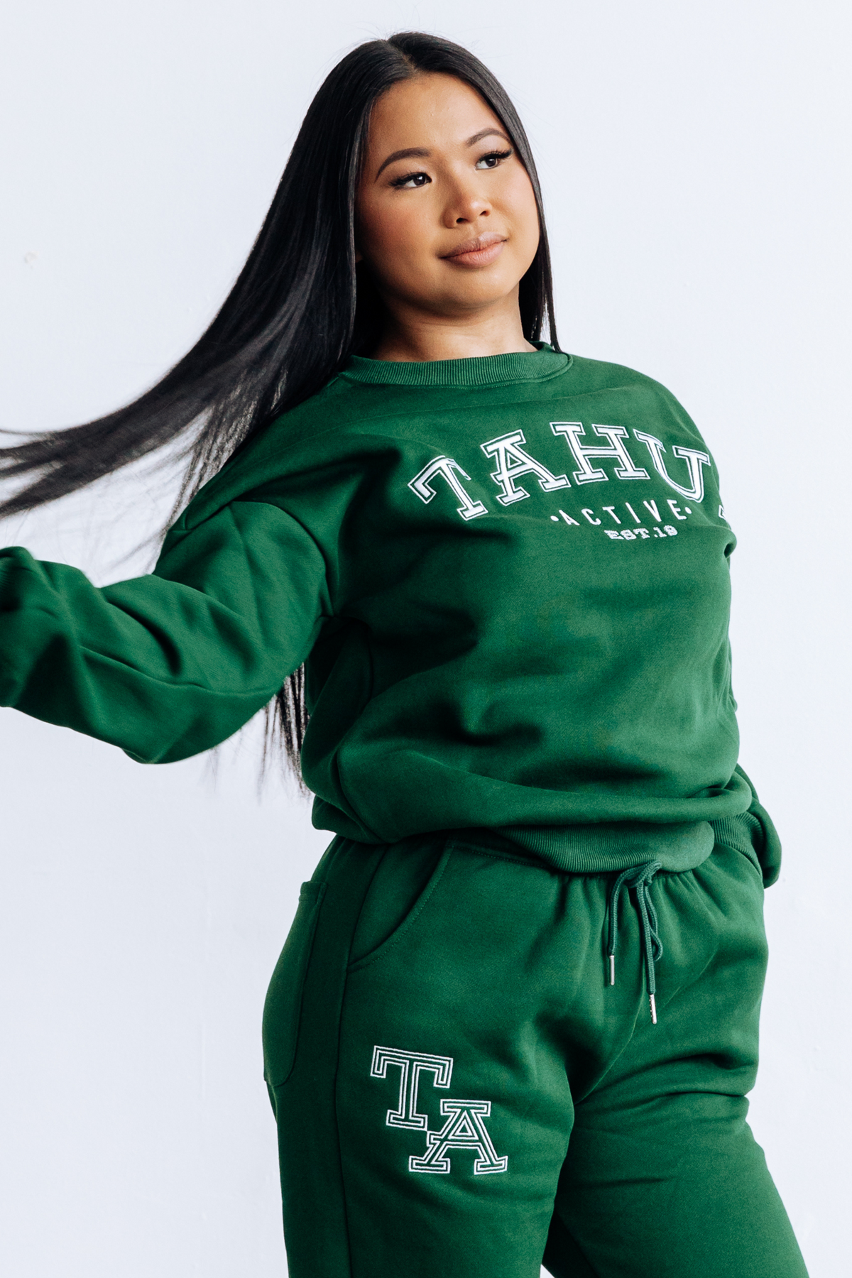 COLLEGE SWEATER / FOREST GREEN