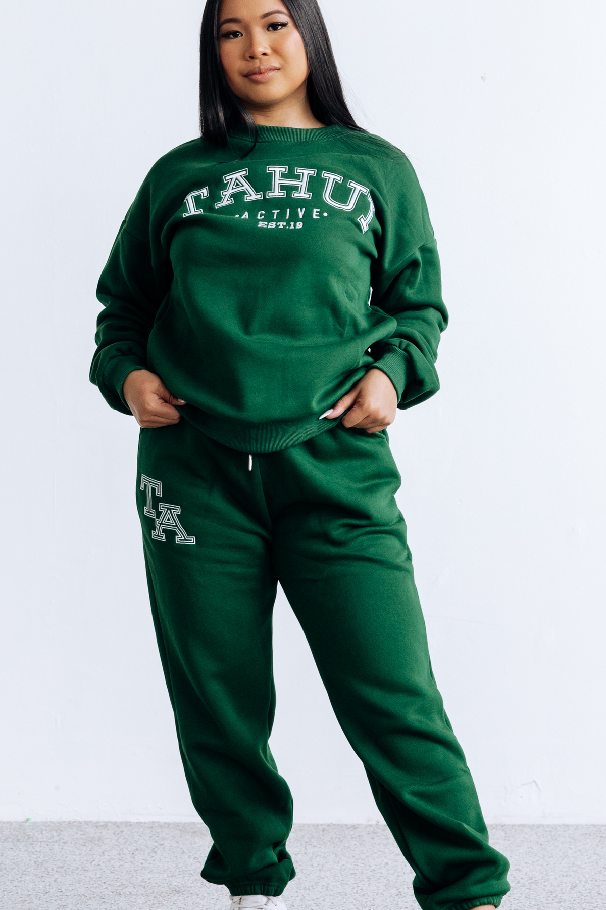 COLLEGE TRACKPANTS / FOREST GREEN